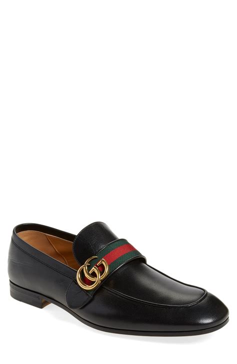 men's gucci shoes black|gucci men's slip on shoes.